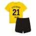 Billige Borussia Dortmund Donyell Malen #21 Børnetøj Hjemmebanetrøje til baby 2023-24 Kortærmet (+ korte bukser)